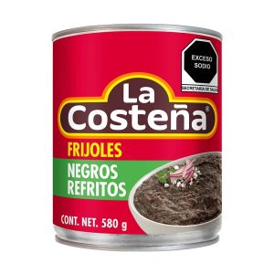 Frijoles Negros Refritos 580 g - La Costeña.