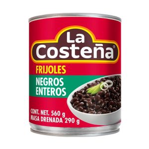 Frijoles Negros Enteros 560 g - La Costeña.