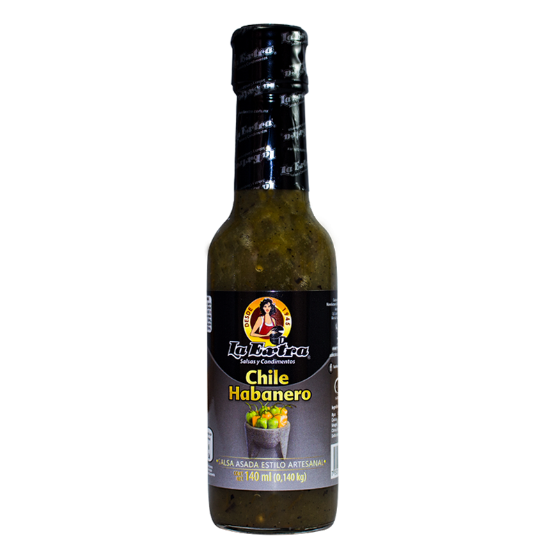 Salsa de Chile Habanero Asada Estilo Artesanal 140ml La Extra