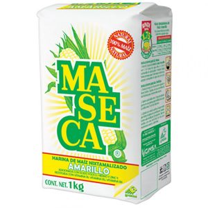 Harina de Maíz Nixtamalizado Amarilla 1kg Maseca