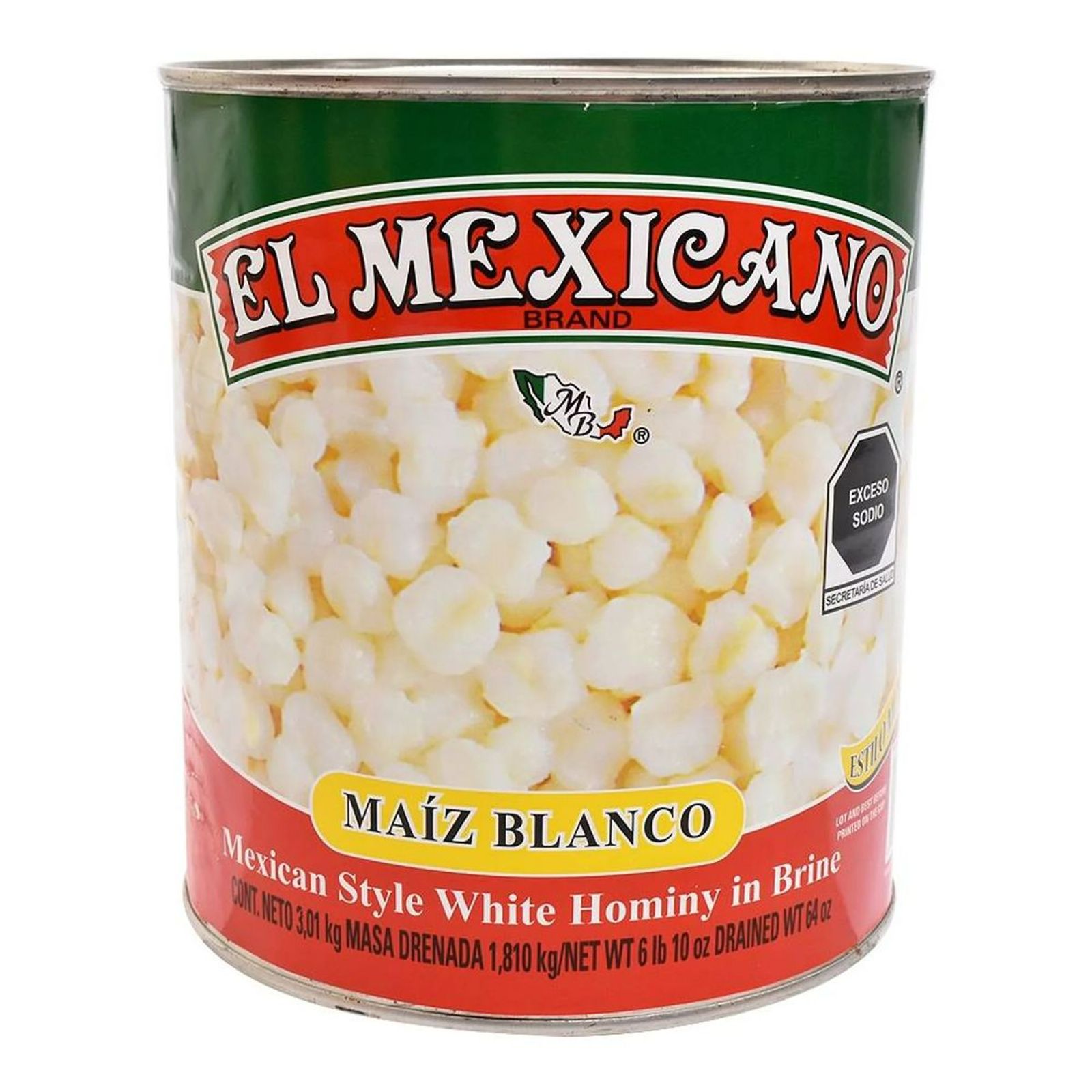 Maíz Pozolero 3kg El Mexicano