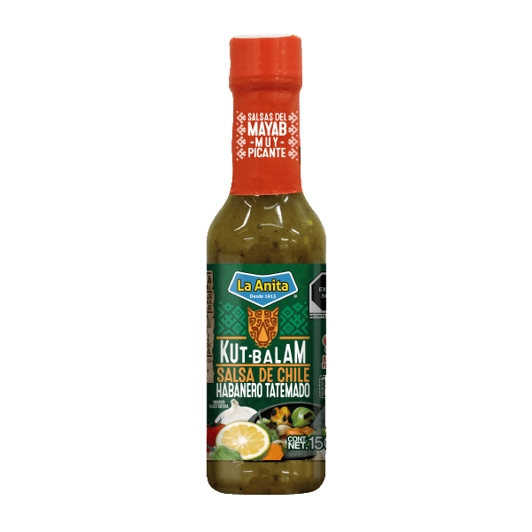 SALSA DE HABANERO TATEMADO KUT BALAM LA ANITA 150ML
