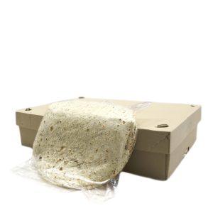 Tortilla de trigo 30 cm (18ud) (Con espinacas)