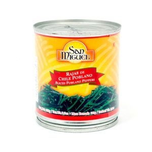 Chiles Poblanos en Rajas 220g - San Miguel