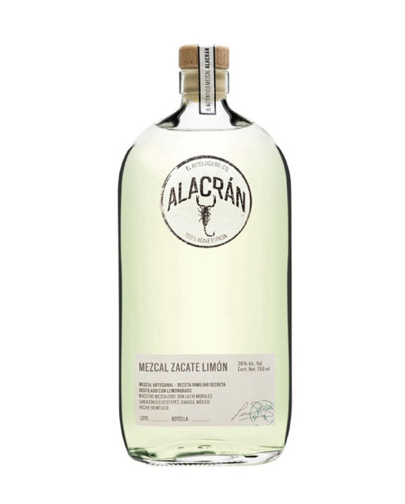 Mezcal Alacrán Zacate Limón. 36%. 700ml.