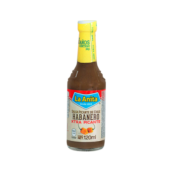 Salsa de Chile Habanero Xtra Picante La Anita 120 ml