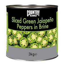 JALAPEÑOS EN RODAJA VERDE 3 KG COUNTRY RANGE