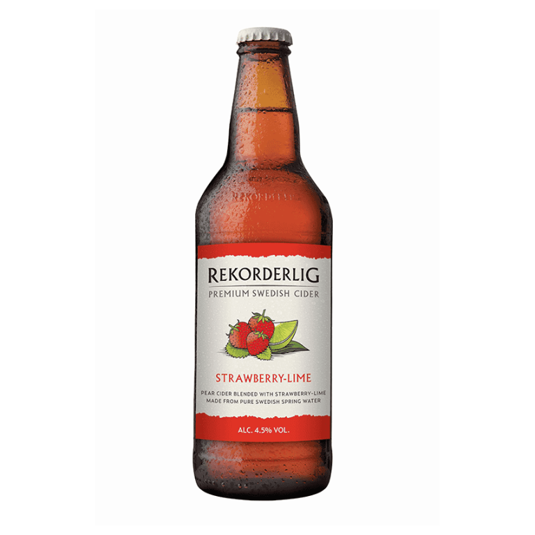 REKORDERLIG STRAWBERRY & LIME BOTTLE 15X500ML